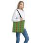 Rasta Striped Pattern Print Tote Bag