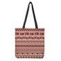 Red And Beige Southwestern Pattern Print Tote Bag