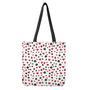 Red And Black Playing Card Suits Print Tote Bag