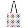 Red And Blue Usa Star Pattern Print Tote Bag