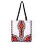 Red And White African Dashiki Print Tote Bag