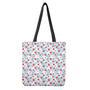 Red Heart Balloon Pattern Print Tote Bag