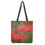 Red Japanese Amaryllis Print Tote Bag