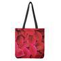 Red Leaf Print Tote Bag