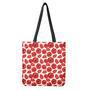 Red Poppy Pattern Print Tote Bag