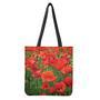 Remembrance Day Poppy Print Tote Bag