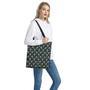 Retro Sea Turtle Pattern Print Tote Bag