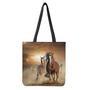 Running Wild Horses Print Tote Bag