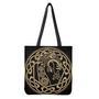 Scandinavian Viking Dragon Print Tote Bag