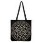 Scandinavian Viking Symbol Print Tote Bag