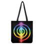 Seven Chakras Rainbow Of Life Print Tote Bag