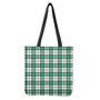 Shamrock St. Patrick's Day Tartan Print Tote Bag