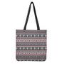 Skull Knitted Pattern Print Tote Bag