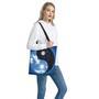 Sky And Space Yin Yang Print Tote Bag