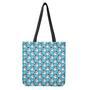 Snowman And Snowflake Pattern Print Tote Bag