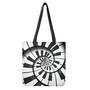 Spiral Piano Keyboard Print Tote Bag