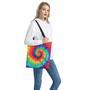 Spiral Tie Dye Print Tote Bag