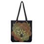 Spiritual Deer Mandala Print Tote Bag