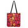 Stained Glass Mosaic Pattern Print Tote Bag