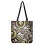 Steampunk Metallic Gears Print Tote Bag