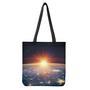 Sunrise Earth Print Tote Bag