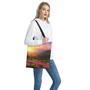 Sunrise Mountain Print Tote Bag