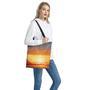 Sunrise Road Print Tote Bag