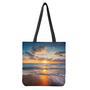 Sunrise Wave Print Tote Bag