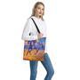 Sunset Horse Painting Print Tote Bag