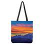 Sunset Mountain Print Tote Bag