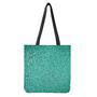 Teal (Not Real) Glitter Print Tote Bag