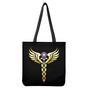 The Seven Chakras Caduceus Print Tote Bag