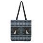 Tree Of Life And Howling Wolves Print Tote Bag