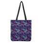 Trippy Dragonfly Pattern Print Tote Bag