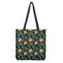 Tropical Leaf And Hawaiian Flower Print Tote Bag