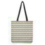 Turquoise Native American Pattern Print Tote Bag