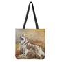 Vintage Alaskan Malamute Print Tote Bag