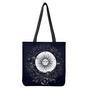 Vintage Celestial Sun Print Tote Bag