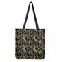 Vintage Feather Pattern Print Tote Bag