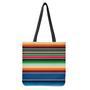 Vintage Mexican Blanket Pattern Print Tote Bag