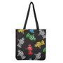 Vintage Robot Pattern Print Tote Bag