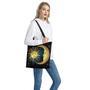 Vintage Sun And Moon Print Tote Bag