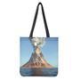 Volcanic Mountain Print Tote Bag