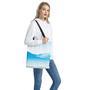 Water Wave Print Tote Bag