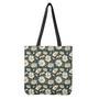 Watercolor Daisy Flower Pattern Print Tote Bag