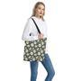 Watercolor Daisy Flower Pattern Print Tote Bag