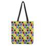 Watercolor Monster Pattern Print Tote Bag