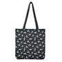 Watercolor Raccoon Pattern Print Tote Bag