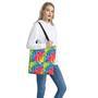 Watercolor Rainbow Pattern Print Tote Bag