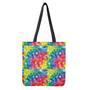 Watercolor Rainbow Pattern Print Tote Bag